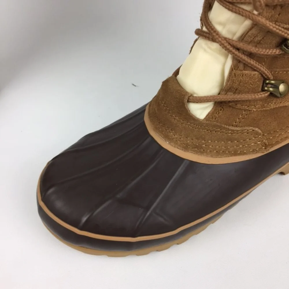 Khombu Nordic 2 Brown Waterproof Lace Up Winter Boots 9